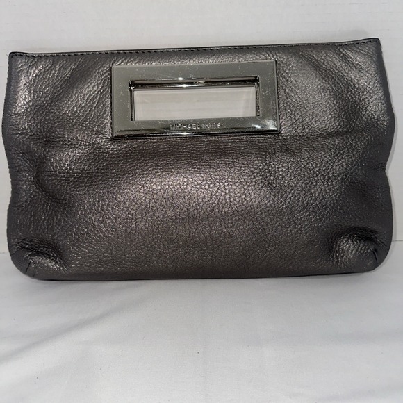 Michael Kors Silver Hand Cluch Purse Women's - Picture 8 of 8